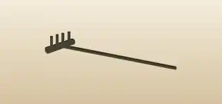 Rake silhouette