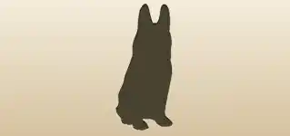 Dog silhouette
