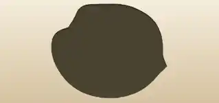 Peach silhouette