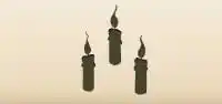 Candles silhouette