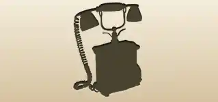 Telephone silhouette