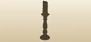 Candlestick silhouette