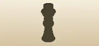 Candlestick silhouette