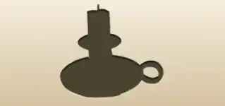 Candlestick silhouette
