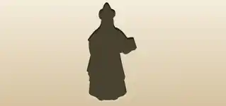 Astrologer silhouette