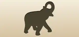 Elephant silhouette