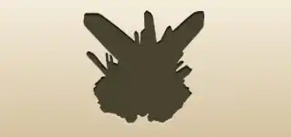 Crystals silhouette