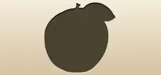 Apple silhouette