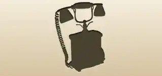 Telephone silhouette