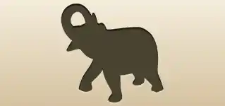 Elephant silhouette