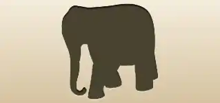 Elephant silhouette