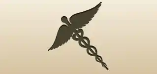 Caduceus silhouette