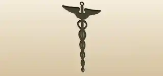 Caduceus silhouette
