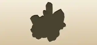 Crystals silhouette