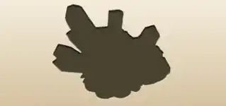 Crystals silhouette
