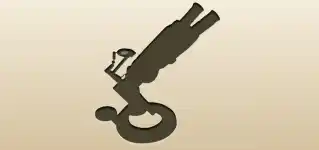Microscope silhouette