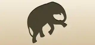 Elephant silhouette