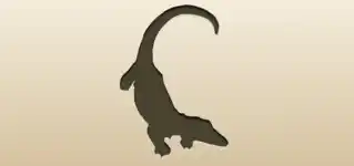 Crocodile silhouette