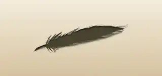 Feather silhouette