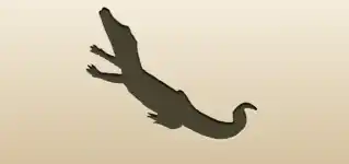 Crocodile silhouette
