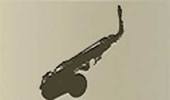 Saxophone silhouette