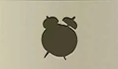 目覚まし時計のシルエット