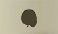リンゴのシルエット