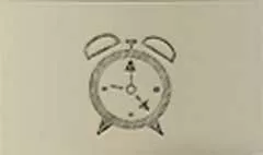 目覚まし時計のシルエット