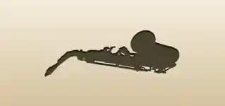 Saxophone silhouette