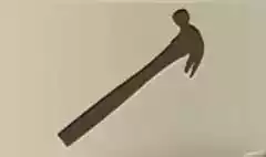 ハンマーのシルエット