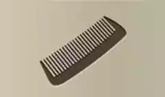くしのシルエット