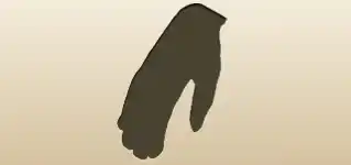 Glove silhouette