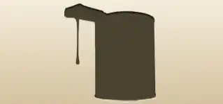 Can of Paint silhouette