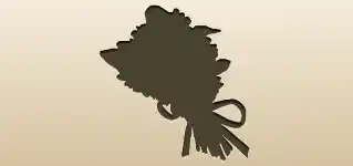 Forget-me-nots silhouette