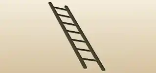 Ladder silhouette