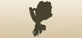 Forget-me-nots silhouette