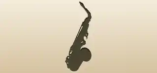 Saxophone silhouette