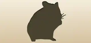Hamster silhouette