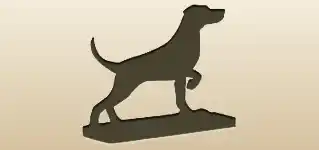Dog silhouette