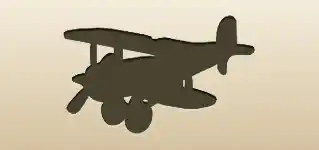 Airplane silhouette
