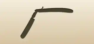 Straight Razor silhouette