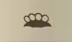 メリケンサックのシルエット