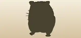 Hamster silhouette