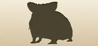 Hamster silhouette