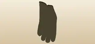 Glove silhouette