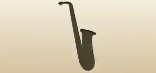 Saxophone silhouette