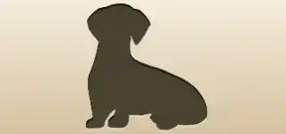 Dog silhouette