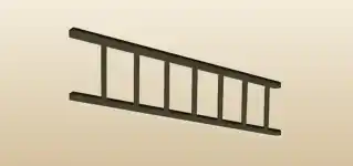 Ladder silhouette