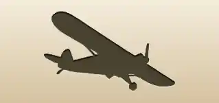 Airplane silhouette