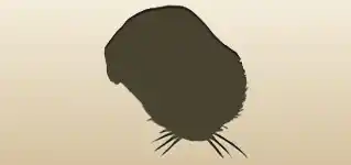 Hamster silhouette